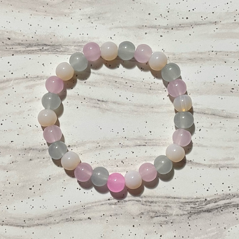 Glass Bead Stretch Bracelet
